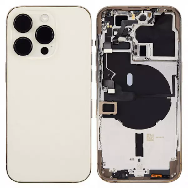 Chassis et face arrière iPhone 14 Pro or