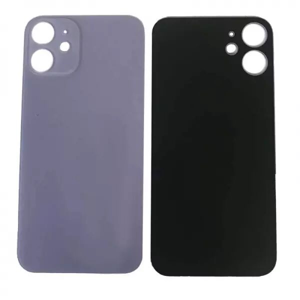 Face arrière iPhone 12 Mini LARGE HOLE violet