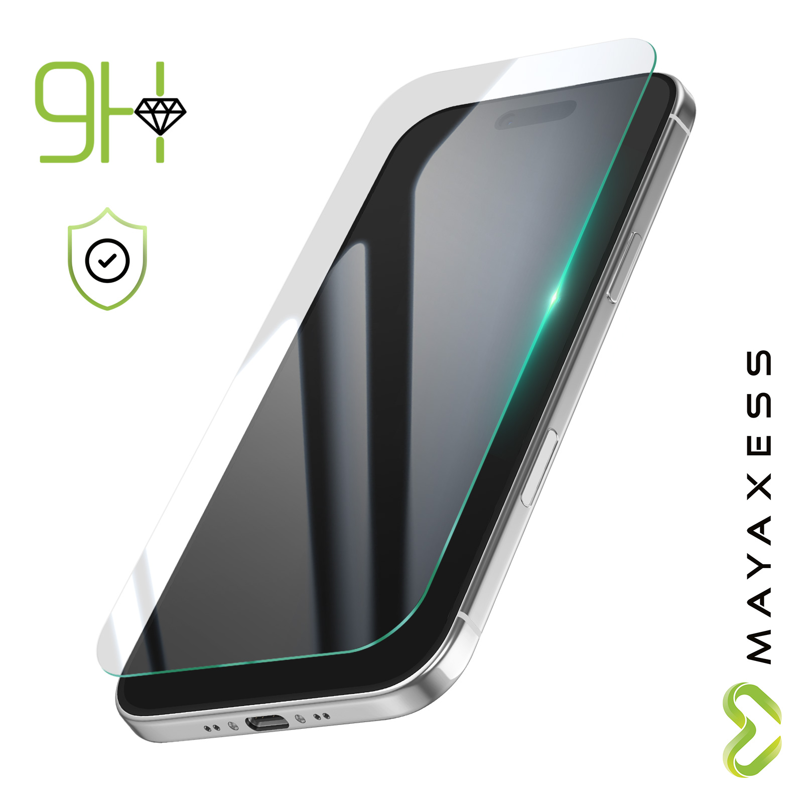 Protection écran iPhone Air Mayaxess - Verre trempé Transparent