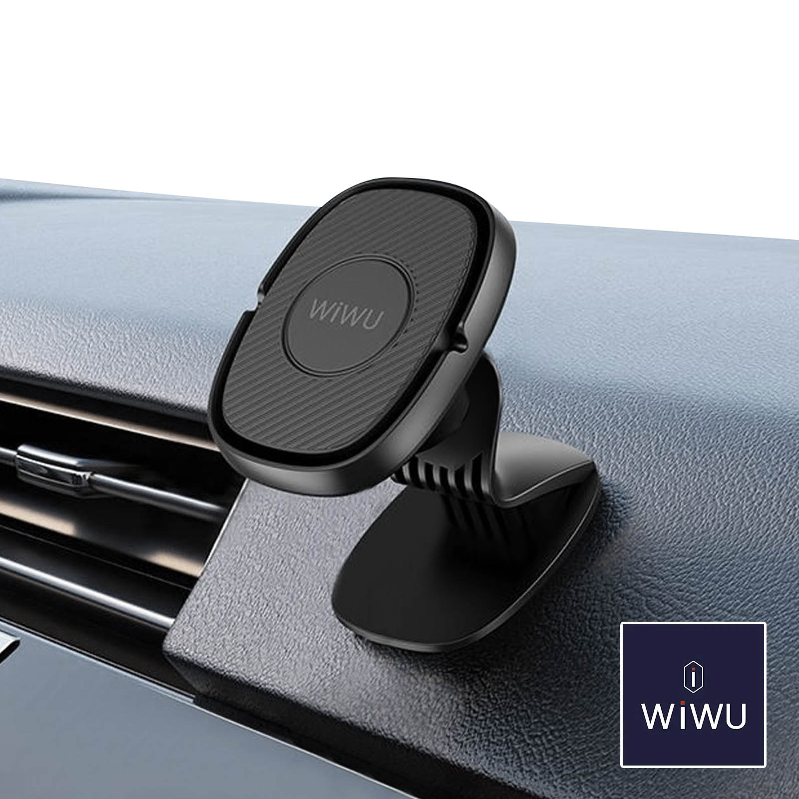 Support Voiture Wiwu 360°, Accroche Magnétique puissante - Noir